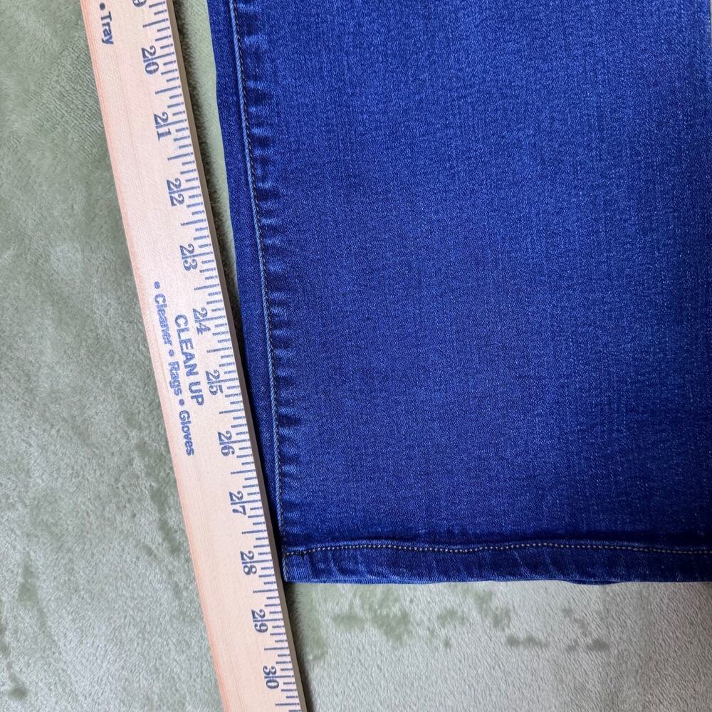 White House Black Market The Skinny Boot Jeans Dark Wash Stretch Size 14 - Picture 10 of 12